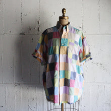 画像をギャラリービューアに読み込む, 1980&#39;s &quot;ORVIS&quot; PATCH WORK MADRAS COTTON S/S SHIRT (SZ LARGE / GOOD CONDITION)
