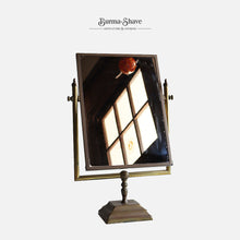 画像をギャラリービューアに読み込む, ANTIQUE STAND MIRROR (BRASS / HEAVY WEIGHT)
