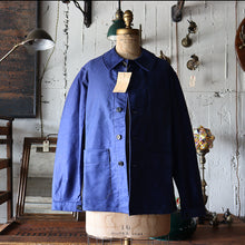 Load image into Gallery viewer, 1950&#39;s &quot;ADOLPHE LAFONT&quot; MOLESKIN WORK JACKET (SZ MEDIUM / DEADSTOCK)
