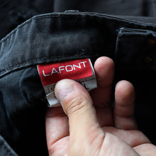 Load image into Gallery viewer, VINTAGE &quot;ADLPH LAFONT&quot; BLACK MOLESKIN TROUSER (SZ W30×L29 / BEAUTIFUL FADE)
