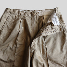 Load image into Gallery viewer, 1950's "U.S.ARMY" CHINO SHORTS (W34 LONG / 1 WASH MINT CONDITION)

