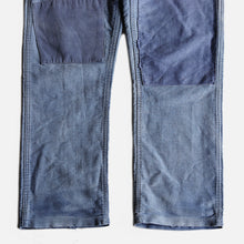 Load image into Gallery viewer, 1950&#39;s FRENCH WORK PATCHWORK MOLESKIN TROUSER (SZ W34×L30 / GOOD REPAIR)
