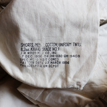 Load image into Gallery viewer, 1950's "U.S.ARMY" CHINO SHORTS (W34 LONG / 1 WASH MINT CONDITION)
