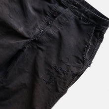Load image into Gallery viewer, VINTAGE &quot;ADLPH LAFONT&quot; BLACK MOLESKIN TROUSER (SZ W30×L29 / BEAUTIFUL FADE)
