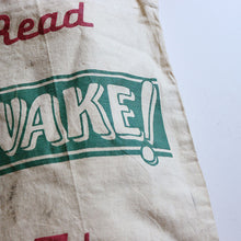 Load image into Gallery viewer, &quot;READ THE WATCHTOWER AND AWAKE&quot; MAGAZINE BAG (AROUND 1930&#39;s / GOOD CONDITION)
