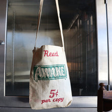 Load image into Gallery viewer, &quot;READ THE WATCHTOWER AND AWAKE&quot; MAGAZINE BAG (AROUND 1930&#39;s / GOOD CONDITION)
