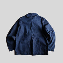 画像をギャラリービューアに読み込む, 1940's "U.S.N" DENIM SHAWL JACKET (SZ AROUND 40 / MINT CONDITION)
