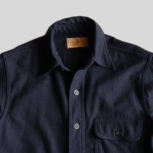 Load image into Gallery viewer, 1940's "U.S.NAVY" C.P.O WOOL SHIRT (SZ AROUND 15H)

