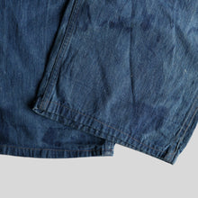 画像をギャラリービューアに読み込む, 1940's～ "U.S.N" DENIM TROUSER WITH STENCIL (SZ W34×L32 / GOOD FADE)
