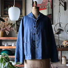 画像をギャラリービューアに読み込む, 1950&#39;s U.S.N SHAWL COLLAR DENIM JACKET (SZ 40-42 / GOOD CONDITION)
