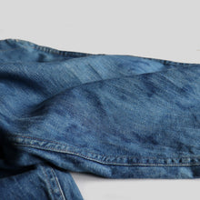 画像をギャラリービューアに読み込む, 1940's～ "U.S.N" DENIM TROUSER WITH STENCIL (SZ W34×L32 / GOOD FADE)
