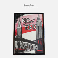 Load image into Gallery viewer, OLD &quot;MANHATTAN N.Y&quot; POSTER WITH FRAME
