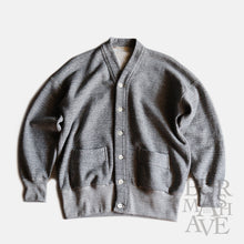 Load image into Gallery viewer, &quot;OLDE HOMESTERDER&quot; EXTRA COTTON FLEECE CARDIGAN (TOP CHARCOAL)
