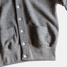 Load image into Gallery viewer, &quot;OLDE HOMESTERDER&quot; EXTRA COTTON FLEECE CARDIGAN (TOP CHARCOAL)
