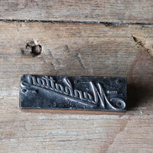 画像をギャラリービューアに読み込む, ANTIQUE "MANHATTAN" PRINTER BLOCK
