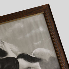 画像をギャラリービューアに読み込む, ANTIQUE &quot;SPIRITED HORSE&quot; LITHOGRAPH (1908&#39;s / WOOD FRAMED)
