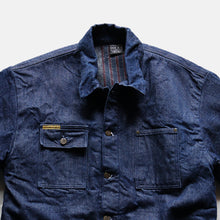 Load image into Gallery viewer, 1990&#39;s &quot;PRSN BLU&quot; PRISON DENIM COVERALL (SZ LARGE / DEADSTOCK)
