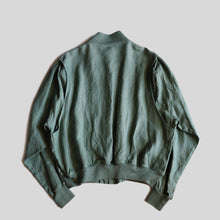 画像をギャラリービューアに読み込む, "RALPH LAUREN" LINEN HARRINGTON JACKET (SZ XL / NEAR DEADSTOCK / 1990's
