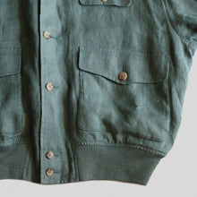 画像をギャラリービューアに読み込む, "RALPH LAUREN" LINEN HARRINGTON JACKET (SZ XL / NEAR DEADSTOCK / 1990's
