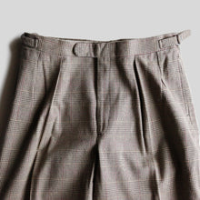 画像をギャラリービューアに読み込む, 1990's "RALPH LAUREN" GLEN CHECK COTTON SLACKS (SZ W32-34 × L28 / MADE IN USA / GOOD CONDITION)
