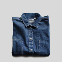 画像をギャラリービューアに読み込む, 1990&#39;s &quot;BRENTS&quot; DENIM PULLOVER (SZ LARGE / U.S.ARMY M-35 STYLE / VERY RARE)
