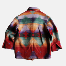 画像をギャラリービューアに読み込む, 1990&#39;s &quot;POLO COUNTRY&quot; NATIVE RUG JACKET (GOOD PATTERN) SZ LARGE
