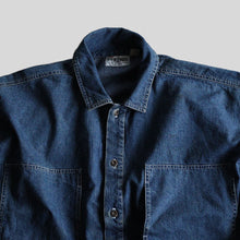 画像をギャラリービューアに読み込む, 1990&#39;s &quot;BRENTS&quot; DENIM PULLOVER (SZ LARGE / U.S.ARMY M-35 STYLE / VERY RARE)
