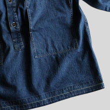 画像をギャラリービューアに読み込む, 1990&#39;s &quot;BRENTS&quot; DENIM PULLOVER (SZ LARGE / U.S.ARMY M-35 STYLE / VERY RARE)
