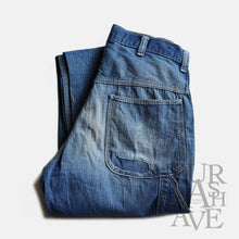 画像をギャラリービューアに読み込む, 1960&#39;s INDIGO DENIM PAINTER PANTS (W31×L31 / GOOD FADE)
