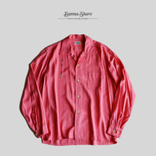 画像をギャラリービューアに読み込む, 1950's～ "GOBBIES" PINK RAYON BOX SHIRT (SZ LARGE / GOOD CONDITION)
