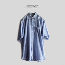 Load image into Gallery viewer, "PAUL SMITH" COTTON STRIPE S/S SHIRT (SZ 16H LARGE / MADE IN ENGLAND / GOOD CONDITION)
