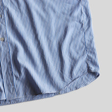 Load image into Gallery viewer, "PAUL SMITH" COTTON STRIPE S/S SHIRT (SZ 16H LARGE / MADE IN ENGLAND / GOOD CONDITION)
