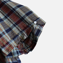 Load image into Gallery viewer, 1960&#39;s PLAID S/S COTTON B.D BOX SHIRT (SZ 17H XL / BIG SIZE)
