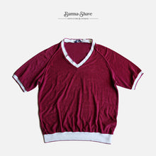 画像をギャラリービューアに読み込む, 1970&#39;s &quot;MONTGOMERY WARD&quot; S/S PILE T-SHIRT (SZ XL / BURGUNDY)
