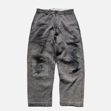 Load image into Gallery viewer, 1940&#39;s～ FRENCH WORK TROUSER (SZ W32×L27  / COTTON PIQUE FABRIC)
