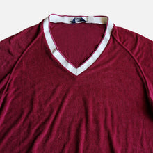 画像をギャラリービューアに読み込む, 1970&#39;s &quot;MONTGOMERY WARD&quot; S/S PILE T-SHIRT (SZ XL / BURGUNDY)

