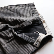 Load image into Gallery viewer, 1940&#39;s～ FRENCH WORK TROUSER (SZ W32×L27  / COTTON PIQUE FABRIC)
