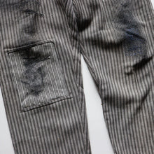 Load image into Gallery viewer, 1940&#39;s～ FRENCH WORK TROUSER (SZ W32×L27  / COTTON PIQUE FABRIC)
