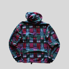 画像をギャラリービューアに読み込む, 1990&#39;s &quot;THE VERMONT FLANNEL CO.&quot; PATCH WORK COTTON PULLOVER HOODIE (SZ ABOUT LARGE / GOOD DESIGN)
