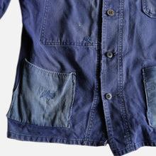 Load image into Gallery viewer, 1950&#39;s FRENCH WORK JACKET MODOFIED PATCH POCKET (SZ MEDIUM / GOOD FADE)
