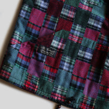 画像をギャラリービューアに読み込む, 1990&#39;s &quot;THE VERMONT FLANNEL CO.&quot; PATCH WORK COTTON PULLOVER HOODIE (SZ ABOUT LARGE / GOOD DESIGN)

