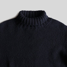 画像をギャラリービューアに読み込む, 1940's "A.R.C" TURTLE NECK SWEATER (SZ LARGE / NAVY / MINT CONDITION)
