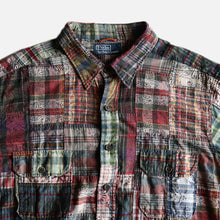 Load image into Gallery viewer, 1990&#39;s &quot;RALPH LAUREN&quot; INDIA MADRAS PATCHWORK S/S SHIRT (SZ LARGE / GOOD CONDITION)
