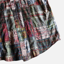 Load image into Gallery viewer, 1990&#39;s &quot;RALPH LAUREN&quot; INDIA MADRAS PATCHWORK S/S SHIRT (SZ LARGE / GOOD CONDITION)
