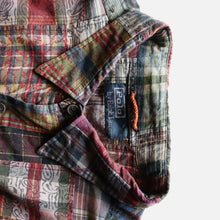 Load image into Gallery viewer, 1990&#39;s &quot;RALPH LAUREN&quot; INDIA MADRAS PATCHWORK S/S SHIRT (SZ LARGE / GOOD CONDITION)
