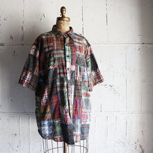 Load image into Gallery viewer, 1990&#39;s &quot;RALPH LAUREN&quot; INDIA MADRAS PATCHWORK S/S SHIRT (SZ LARGE / GOOD CONDITION)
