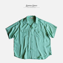 Load image into Gallery viewer, 1950&#39;s &quot;NAT NUST&quot; RAYON S/S SHIRT (BIG SIZE 17H / GOOD COLOR / MINT CONDITION)
