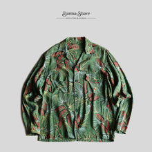 画像をギャラリービューアに読み込む, 1950's "SPORTS WEAR" HAWAIIAN L/S RAYON SHIRT (SZ MEDIUM / GOOD CONDITION)

