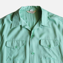 Load image into Gallery viewer, 1950&#39;s &quot;NAT NUST&quot; RAYON S/S SHIRT (BIG SIZE 17H / GOOD COLOR / MINT CONDITION)
