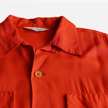 Load image into Gallery viewer, 1950&#39;s &quot;NAT NAST&quot; L/S RAYON BOWLING SHIRT (SZ LARGE / MINT CONDITION)
